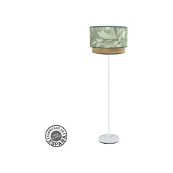 Fabrilamp - Lampe de lampadaire salon Congo 1xe27 Blanc/vert/naturel