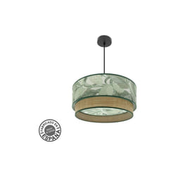 Fabrilamp - Lampe de plafonnier Congo 50d 3xe27 Noir/vert/naturel