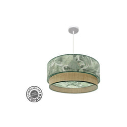 Fabrilamp - Lampe de plafonnier Congo 60d 3xe27 Blanc/vert/naturel