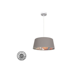 Fabrilamp - Lampe de plafond suspendu 40d Tunez 1xe27 Blanc/topo-patterned