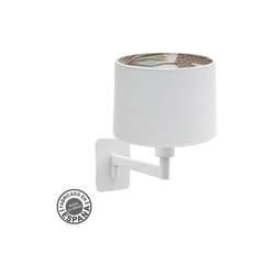 ABRILA AKUNADECOR Applique 1 Lumière Modèle Tunez Blanc Fabrication artisanale