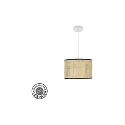 Pendentif mode 1xe27 blanc/marron foncé regx30x3