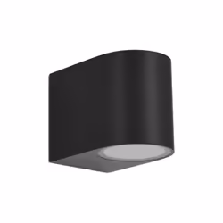 Applique dede extérieur de de la série GACELA de couleur NOIR avec une forme cylindrique et un style moderne. Fabriqué en ABS ...