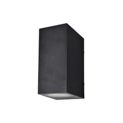 Fabrilamp - Applique d'extérieur alce 2xgu10 noir ip44 14,7x7x9 cm