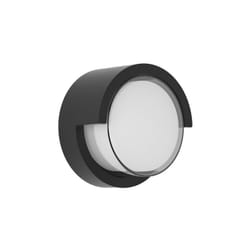 Fabrilamp - Applique extérieure 12w 3000k bejel noir ip65 17x17x10,2 cm 600lm