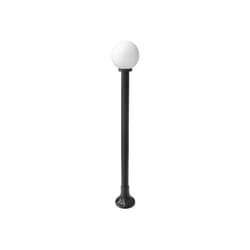 Fabrilamp - Petit lampadaire extérieur abanto 1xe27 noir ip44 130x20x20x20 cm