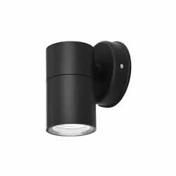 Applique dede extérieur de de la série BECALA de couleur NOIR avec une forme cylindrique et un style moderne. Fabriqué en ABS ...