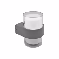 Applique dede extérieur de la série BEIRA de couleur GREY avec une forme cylindrique et un style moderne. Fabriqué en ABS et  ...
