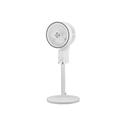 FABRILAMP Ventilateur De Pie Talamo White/Chrome 50w 3vel Regx33x33cm Oscillant Fixe et Rotatif