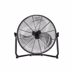 Ventilateur industriel from the MIDAS de series in BLACK/CROMO colour made of metal and aluminium. Avec threeblades et three  ...