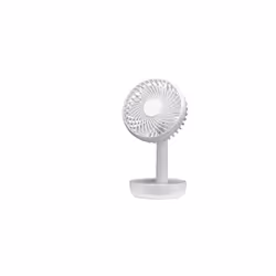 Le mini ventilateur de table sans fil Limousin, d'un blanc élégant, offre une solution fraîche et pratique pour lutter contre ...