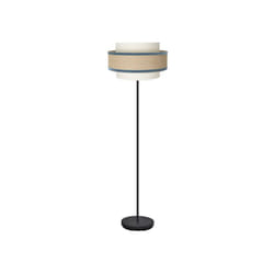 Fabrilamp - Cornaline 1xe27 beige/bleu 166x40x40cm pied de salon