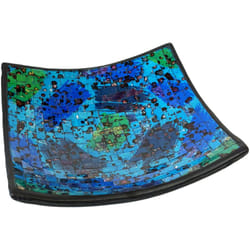 Sans Marque - Coupelle vide poche artisanale bleue 24 cm