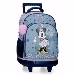 Sac à dos à roulettes - DISNEY - Minnie Style - Bleu - Primaire - 25L