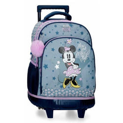 Sac à dos à roulettes - DISNEY - Minnie Style - Bleu - Primaire - 25L