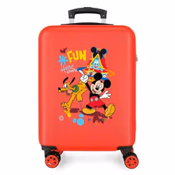 Valise enfant - Disney - Valise fille Mickey et ses amis Fun Starts Here - 55 x 38 x 20 cm - Rouge