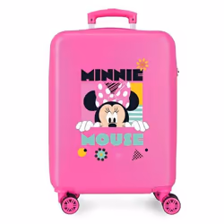 Valise enfant - Disney - Valise cabien fille Minnie Geometric - 55x38x20 cm - Rose