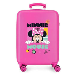 Valise enfant - Disney - Valise cabien fille Minnie Geometric - 55x38x20 cm - Rose