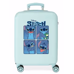 Valise enfant - Disney - Valise cabine Stitch Adorable Moods - 55 x 38 x 20 cm - Turquoise