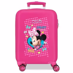 Valise enfant - Disney - Minnie Enjoy - 50 x 33 x 20 cm - Rose - 4 roulettes