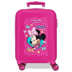 Valise enfant - Disney - Minnie Enjoy - 50 x 33 x 20 cm - Rose - 4 roulettes