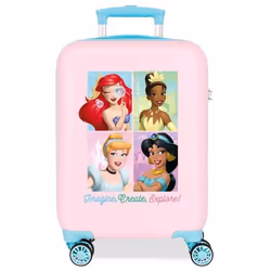 Valise enfant - Disney - Valise petite taille Disney Princesses Imagine create explore - 50 x 33 x 20 cm - Rose