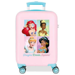 Valise enfant - Disney - Valise petite taille Disney Princesses Imagine create explore - 50 x 33 x 20 cm - Rose