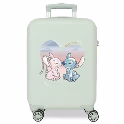 Valise enfant - Disney - Valise petite taille Stitch I heart you - 50 x 33 x 20 cm - Vert