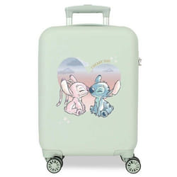 Valise enfant - Disney - Valise petite taille Stitch I heart you - 50 x 33 x 20 cm - Vert