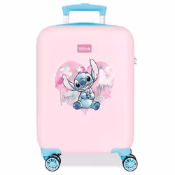 Valise enfant - Disney - Valise petit format Stitch Heart - 50 x 33 x 20 cm - Rose