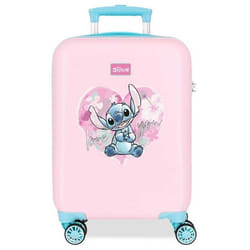 Valise enfant - Disney - Valise petit format Stitch Heart - 50 x 33 x 20 cm - Rose