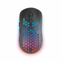 Mars Gaming MMW3, Droitier, Optique, RF sans fil, 3200 DPI, Noir