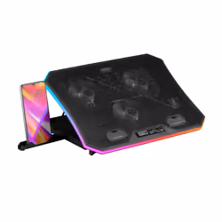 Mars Gaming MNBC6, Supports de Laptop, Noir, Acrylonitrile-Butadiène-Styrène (ABS), Aluminium, 48,3 cm (19"), 3 pièce(s), 0,8 ...