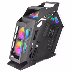 Mars Gaming MC61, Tower, PC, Noir, micro ATX, Mini-ITX, Verre trempé, 18,5 cm