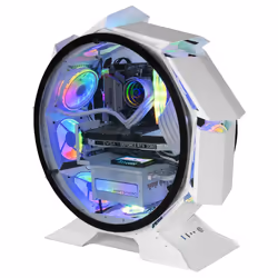 Mars Gaming MCORBW, Tower, PC, Blanc, micro ATX, Mini-ITX, Jouer, 18 cm