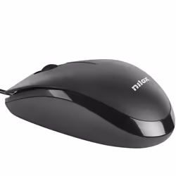 Nilox MOUSB1003, Optique, USB Type-A, 1600 DPI, Noir