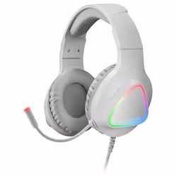Mars Gaming MH222W, Avec fil, Jouer, 18 - 20000 Hz, 254 g, Casque, Noir