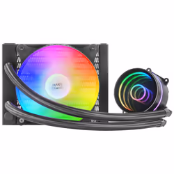 Mars Gaming MLONE120 système de refroidissement d’ordinateur Processeur Refroidisseur de liquide tout-en-un 12 cm Noir 1 pièce(s)