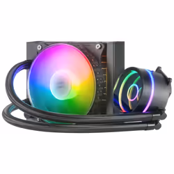 Mars Gaming MLONE120 système de refroidissement d’ordinateur Processeur Refroidisseur de liquide tout-en-un 12 cm Noir 1 pièce(s)