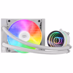 Mars Gaming MLONE120W système de refroidissement d’ordinateur Processeur Refroidisseur de liquide tout-en-un 12 cm Blanc 1 pièce(s)