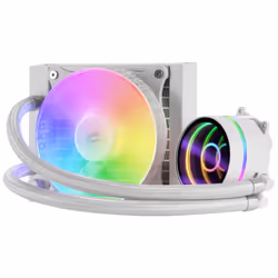 Mars Gaming MLONE120W système de refroidissement d’ordinateur Processeur Refroidisseur de liquide tout-en-un 12 cm Blanc 1 pièce(s)