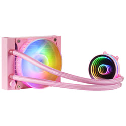 Mars Gaming MLONE120P système de refroidissement d’ordinateur Processeur Refroidisseur de liquide tout-en-un 12 cm Rose 1 pièce(s)