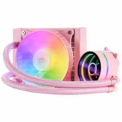 Mars Gaming MLONE120P système de refroidissement d’ordinateur Processeur Refroidisseur de liquide tout-en-un 12 cm Rose 1 pièce(s)