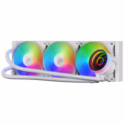 Mars Gaming MLONE360W système de refroidissement d’ordinateur Processeur Refroidisseur de liquide tout-en-un 12 cm Blanc 1 pièce(s)