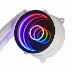 Mars Gaming MLONE360W système de refroidissement d'ordinateur Processeur Refroidisseur de liquide tout-en-un 12 cm Blanc 1 pièce(s) - Vue supplémentaire 4