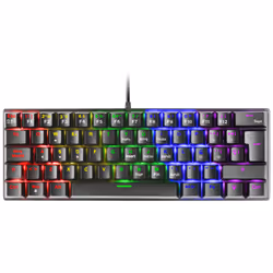 Mars Gaming MK60, 60%, USB, Clavier mécanique, QWERTY, LED RGB, Noir