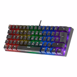 Mars Gaming MK60 clavier Jouer USB AZERTY Français Noir