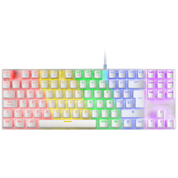 Mars Gaming MK80 clavier USB QWERTY Espagnole Blanc