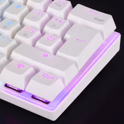 Mars Gaming MK60 clavier USB QWERTY Espagnole Blanc