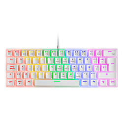 Mars Gaming MK60 clavier Jouer USB QWERTY Anglais américain Blanc